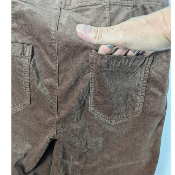 Anthro Pilcro Velvet Pull On Mid Rise Retro Flare Jeans Fawn 32 NEW Hippie - Picture 9 of 10